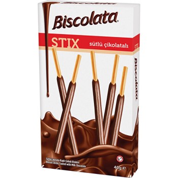 BISCOLATA STIX MILK CHOCOLATE COATED STICK BISCUIT