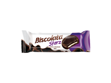 BISCOLATA STARZ BITTER COATED BISCUIT WITH MILK CREAM