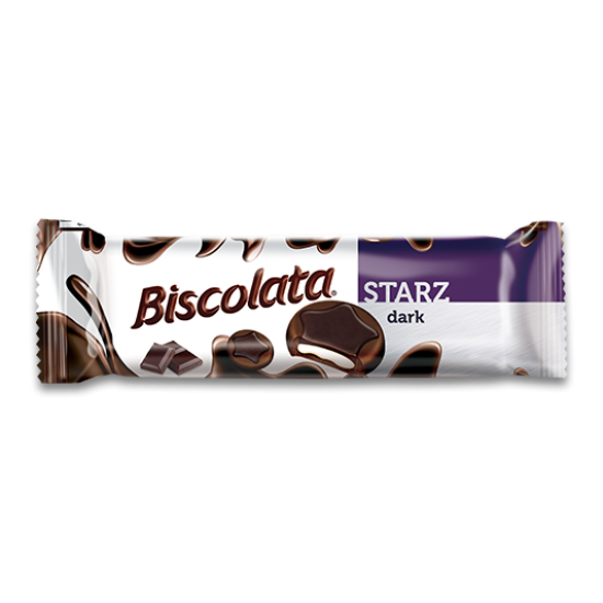 BISCOLATA STARZ BITTER COATED BISCUIT WITH MILK CREAM 