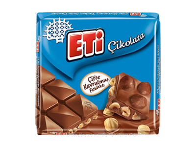 ETİ MILK CHOCOLATE WITH DOUBLE ROASTED HAZELNUT