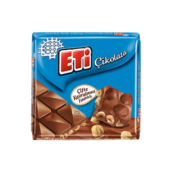 ETİ MILK CHOCOLATE WITH DOUBLE ROASTED HAZELNUT 