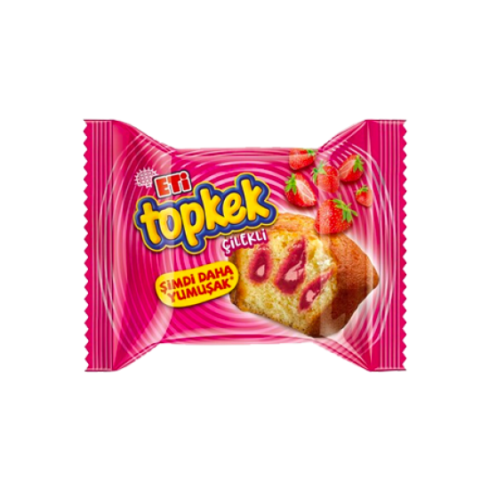 ETİ TOPKEK CAKE WITH STRAWBERRY