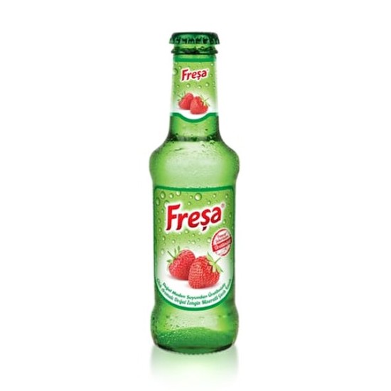 FREŞA STRAWBERRY FLAVORED NATURAL MINERAL RICH CARBONATED 