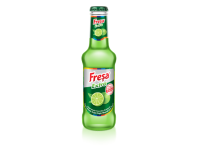 FREŞA EXTRA BITTER LEMON FLAVORED NATURAL RICH MINERAL CARBONATED