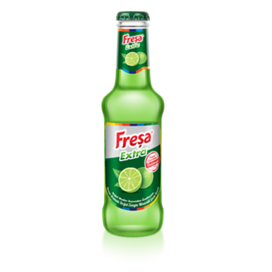FREŞA EXTRA BITTER LEMON FLAVORED NATURAL RICH MINERAL CARBONATED