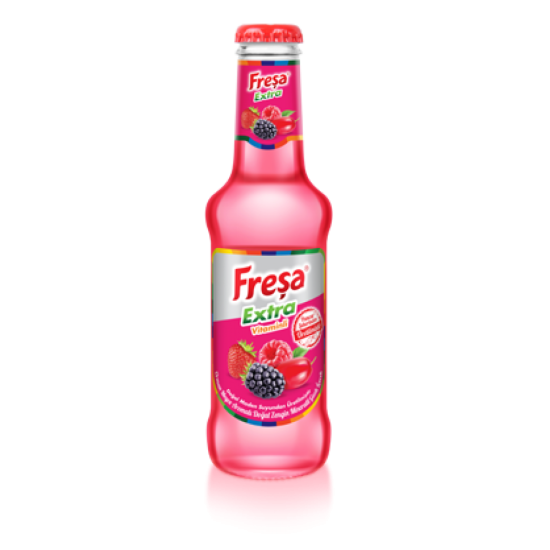 FREŞA MINERAL RICH CARBONATED DRINK WITH EXTRA FOREST FRUIT FLAVOR 