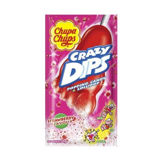 CHUPA CHUPS CRAZY DIPS STRAWBERRY CANDY