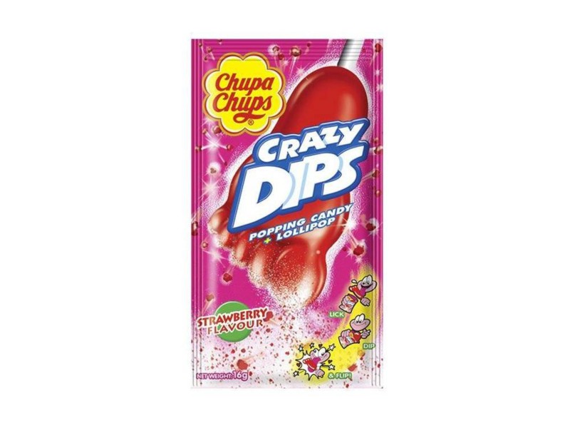 CHUPA CHUPS CRAZY DIPS STRAWBERRY CANDY