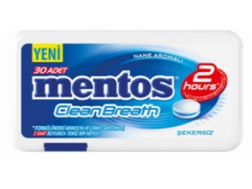 MENTOS 2 HOURS CLEAN BREATH PLASTIC DISPENSER MINT CANDY