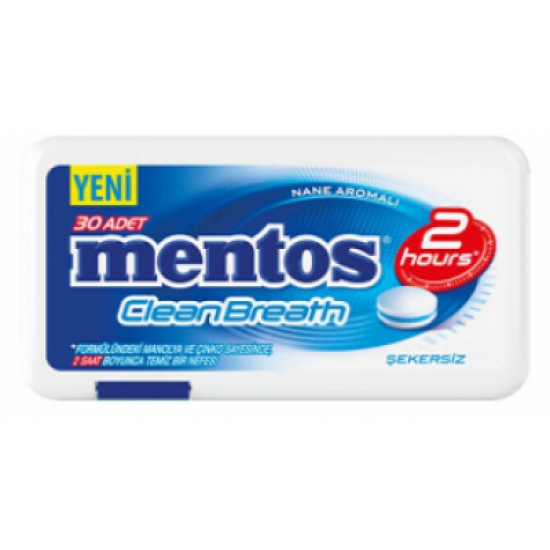 MENTOS 2 HOURS CLEAN BREATH PLASTIC DISPENSER MINT CANDY