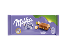 MILKA TABLET CHOCOLATE WITH HAZELNUT