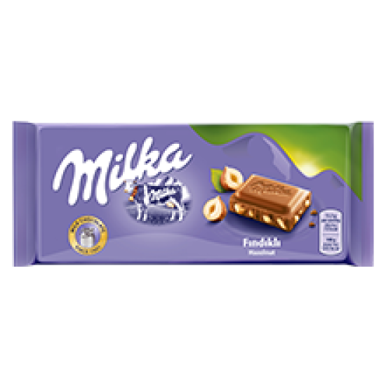MILKA TABLET CHOCOLATE WITH HAZELNUT 