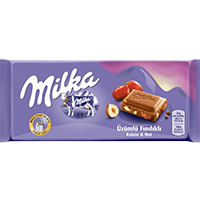 MILKA TABLET CHOCOLATE WITH RAISIN AND HAZELNUT