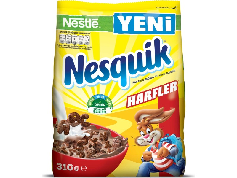 NESTLE NESQUIK LETTERS CHOCOLATE CEREAL