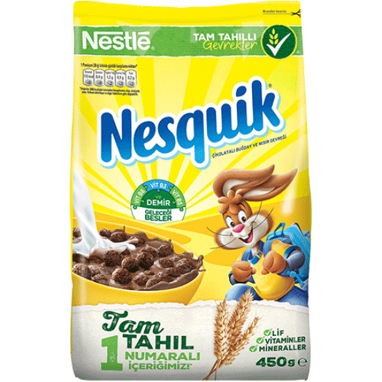 NESTLE NESQUIK COCOA WHEAT AND CORN FLAKES 