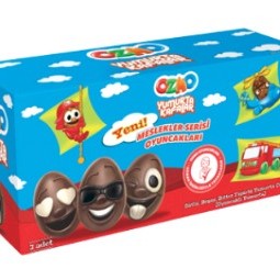 OZMO TOY MILK, WHITE, BITTER FIGURED CHOCOLATE