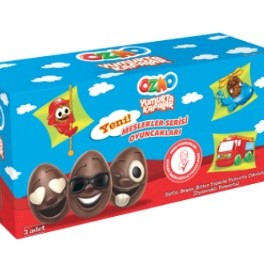 OZMO TOY MILK, WHITE, BITTER FIGURED CHOCOLATE