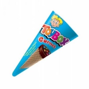 TOYBOX CORNET CHOCOLATE COATED WAFER WITH HAZELNUT CREAM