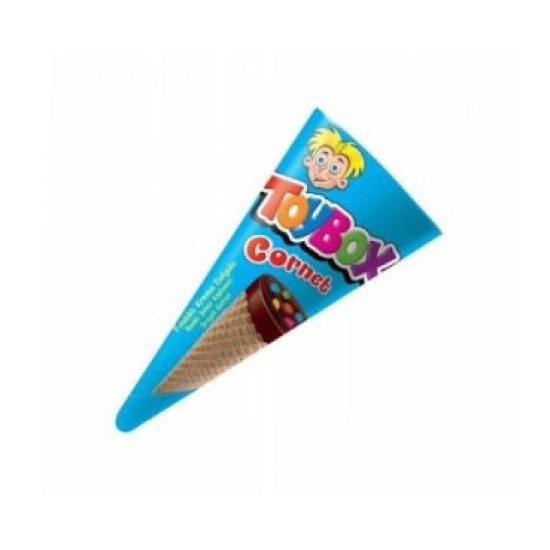TOYBOX CORNET CHOCOLATE COATED WAFER WITH HAZELNUT CREAM