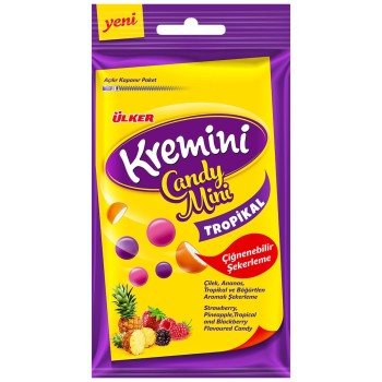 ÜLKER KREMINI CANDY MINI TROPICAL MIXED FRUIT FLAVORED