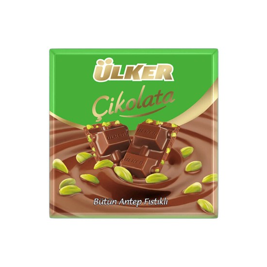ÜLKER SQUARE CHOCOLATE WITH PISTACHIO 