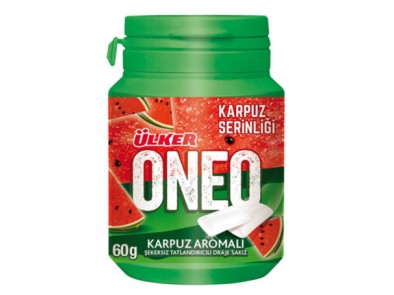 ÜLKER ONEO WATERMELON BOTTLE DRAGEE GUM