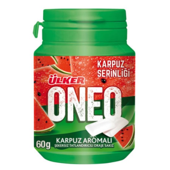ÜLKER ONEO WATERMELON BOTTLE DRAGEE GUM
